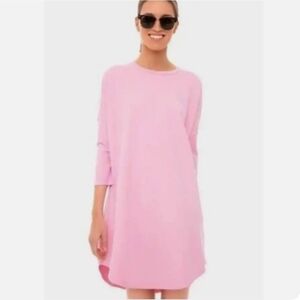 Pomander Place Tuckernuck Pink Sue Oversized Sweatshirt T-Shirt Dress ~ M/L